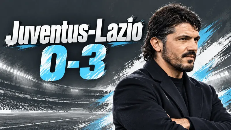Copertina generata con IA, scritta "Juventus-Lazio 0-3": Gennaro Gattuso con la maglia del Sion