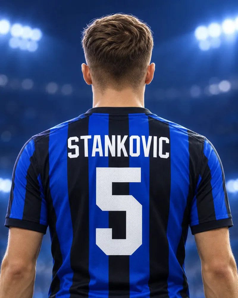 Illustrazione di Aleksandar Stankovic di spalle