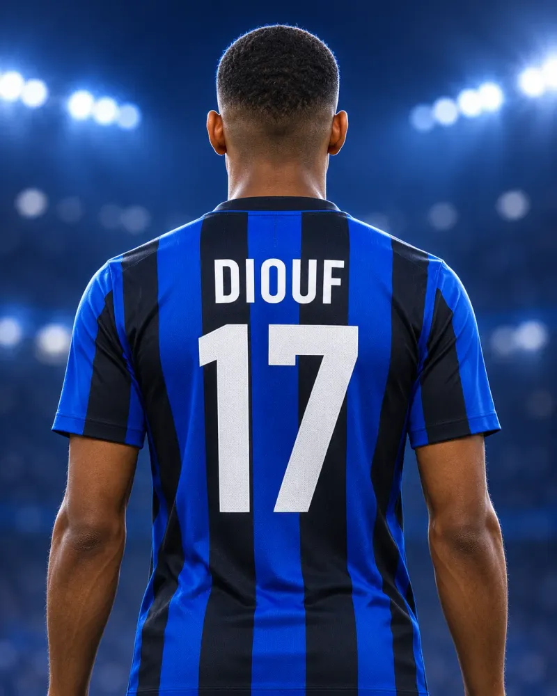 Illustrazione di Andy Diouf di spalle